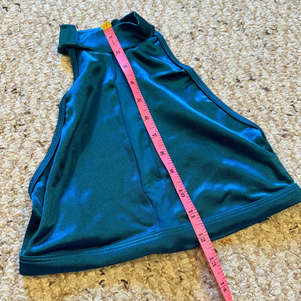 *3 for $9* Teal Satin Bra Top - Picture 4 of 6